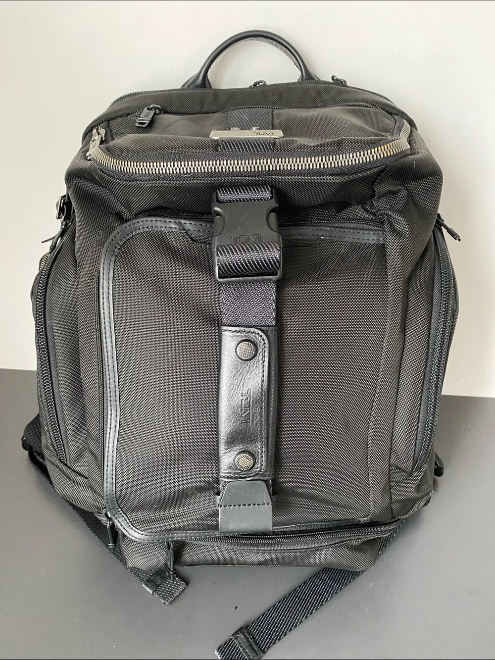 Black Alpha Bravo Admiral Backpack Duffel Carry-On Luggage 2-Ways Laptop Pockets